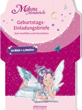 Maluna Mondschein Geburtstags-Einladungsbriefe