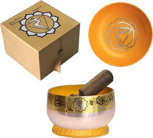 Klangschalen-Set Solarplexuschakra – Bild 2