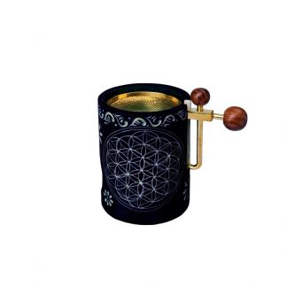 Räucherstövchen Blume des Lebens Speckstein