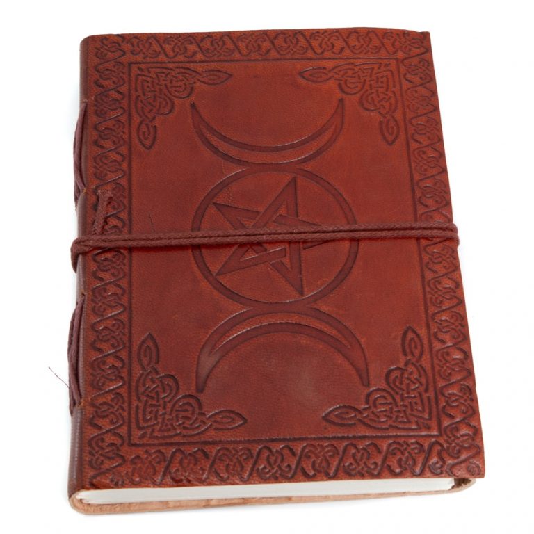 Notizbuch Mondphasen Ledereinband