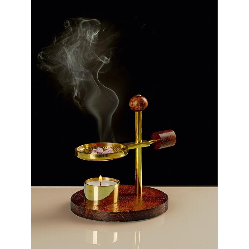 Räucherstövchen Höhenverstellbar Mangoholz – Bild 2
